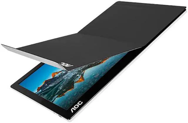 Alt view image 3 of 5 - AOC I1601FWUX 16" (Actual size 15.6") IPS USB-C Powered Portable Monitor, 1920 x 1080, 5ms, Smart Cover/Stand