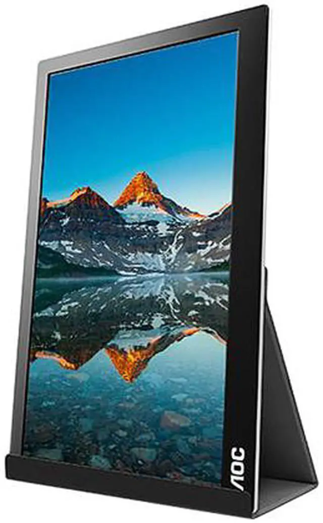 Alt view image 2 of 5 - AOC I1601FWUX 16" (Actual size 15.6") IPS USB-C Powered Portable Monitor, 1920 x 1080, 5ms, Smart Cover/Stand