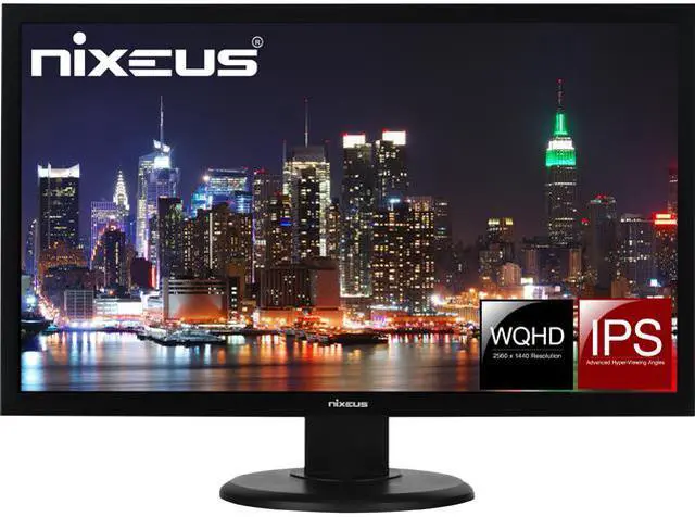 Main image of Nixeus Vue 27” IPS 2560 x 1440 60Hz Monitor with DisplayPort 1.2, HDMI, and USB Type-C input for ThunderBolt 3 Compatibility (NX-VUE27C)