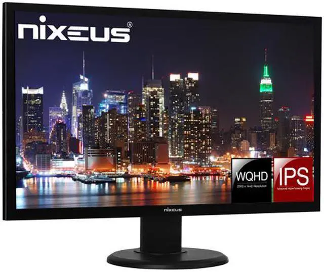 Alt view image 3 of 7 - Nixeus Vue 27” IPS 2560 x 1440 60Hz Monitor with DisplayPort 1.2, HDMI, and USB Type-C input for ThunderBolt 3 Compatibility (NX-VUE27C)