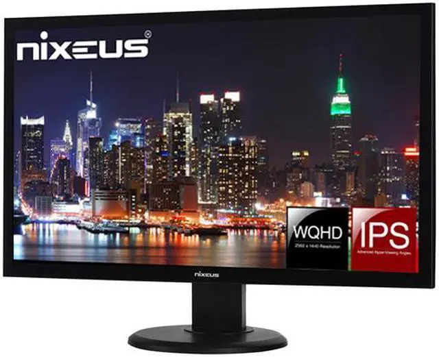 Alt view image 4 of 7 - Nixeus Vue 27” IPS 2560 x 1440 60Hz Monitor with DisplayPort 1.2, HDMI, and USB Type-C input for ThunderBolt 3 Compatibility (NX-VUE27C)