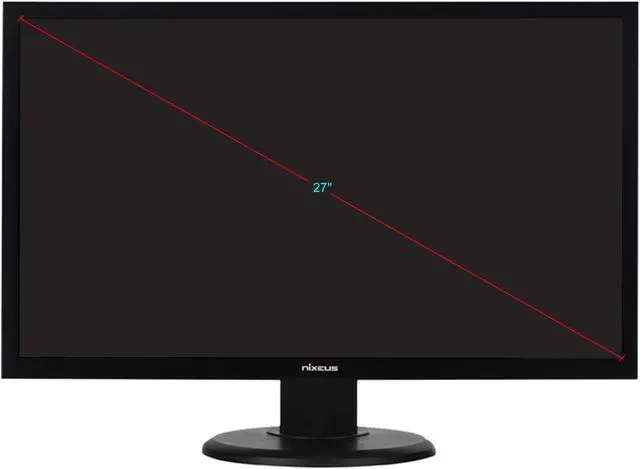 Alt view image 2 of 7 - Nixeus Vue 27” IPS 2560 x 1440 60Hz Monitor with DisplayPort 1.2, HDMI, and USB Type-C input for ThunderBolt 3 Compatibility (NX-VUE27C)