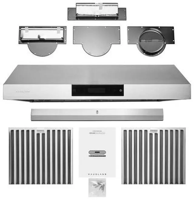 Alt view image 6 of 7 - Hauslane Chef Series 30" Under Cabinet Range Hood PS18, Stainless Steel |  Contemporary Modern Design w/860 CFM, Touch Screen w/Digital Clock, Dishwasher Safe Baffle Filters, LED Lamps, 3-Way Venting