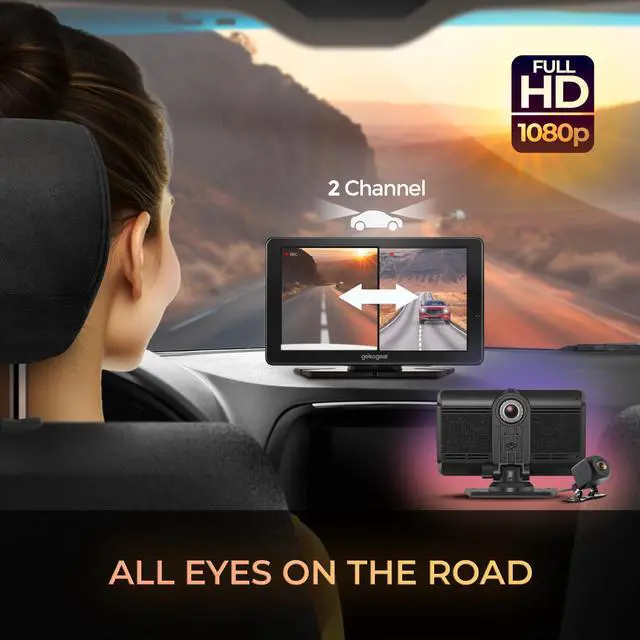Alt view image 6 of 8 - GekoGear Orbit C110 7" Infotainment Display with Dash and Backup Cam Orbit