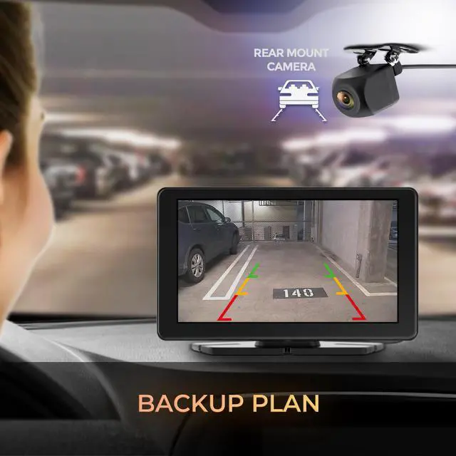 Alt view image 8 of 8 - GekoGear Orbit C110 7" Infotainment Display with Dash and Backup Cam Orbit