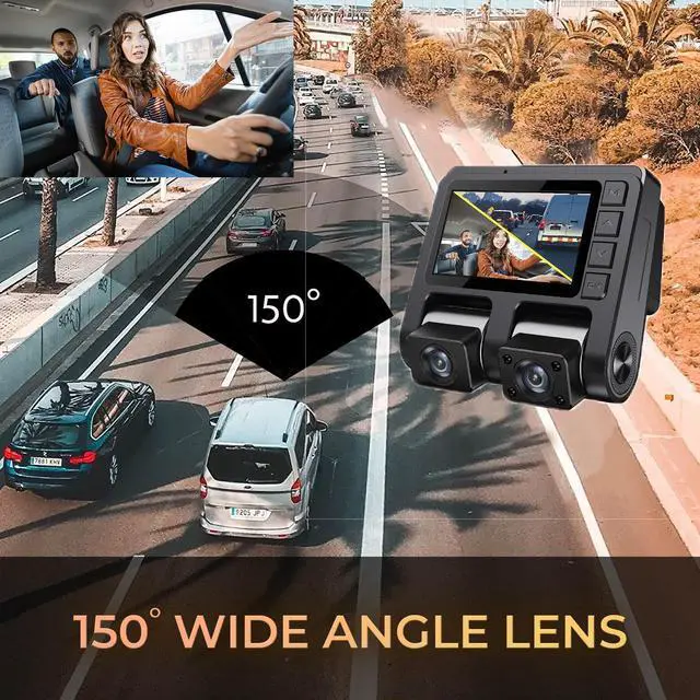 Alt view image 6 of 8 - GekoGear Orbit D110 Front/In-Cabin Dashcam with Display | 1920x1080P Full HD Camera