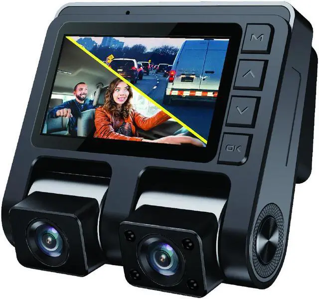 Main image of GekoGear Orbit D110 Front/In-Cabin Dashcam with Display | 1920x1080P Full HD Camera