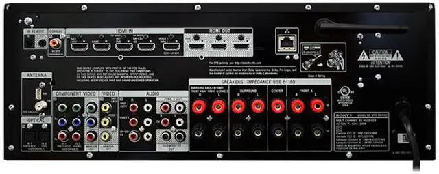 Alt view image 3 of 3 - Sony STR-DN1050 7.2 Hi-RES Wi-Fi Network AV Receiver with Bluetooth
