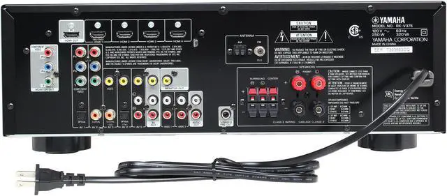 Alt view image 4 of 6 - Yamaha RX-V375 5.1 Channel 3D AV Receiver