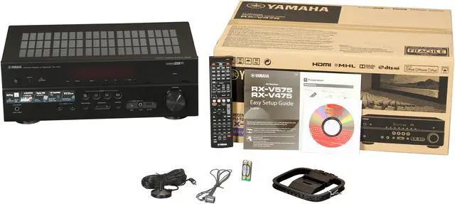 Alt view image 6 of 6 - Yamaha RX-V475 5.1 Channel Network AV Receiver