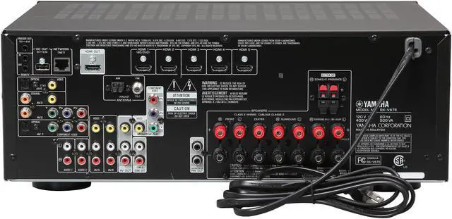 Alt view image 4 of 6 - Yamaha RX-V675 7.2 Channel Network AV Receiver