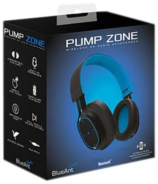 Alt view image 6 of 6 - BlueAnt PUMP Zone Wireless HD Audio Headphones BLUE