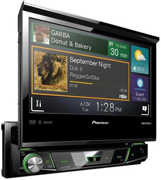 Alt view image 2 of 4 - Pioneer AVH-X7700BT 7" Flip Out DVD/CD Receiver with Bluetooth