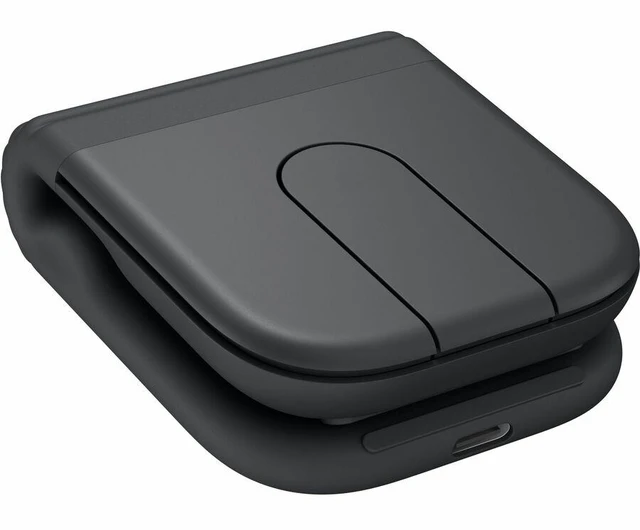 Alt view image 2 of 8 - Logitech Mobi Fold - Ultra-Portable Travel Mouse - Small and Light - Touch Scroll - Quiet Clicks - 4K DPI - Bluetooth - Graphite - 910-007601