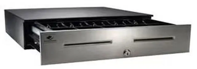 Main image of APG Heavy- Duty Point of Sale Cash Drawer - Series 4000 - 5 Bill - 6 Coin - 2 Media Slot - Printer Driven - Black - JD320-BL1816-U6