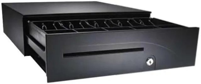 Alt view image 2 of 2 - APG Series 100 Heavy Duty Cash Drawer, 16" x 16", Adjustable Dual Media Slots, Hardwired For Epson, Fixed 5x5 Till, Black - T237A-BL1616