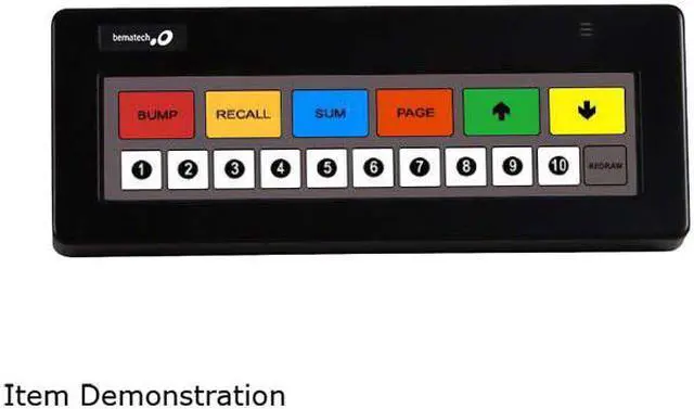 Main image of Logic Controls Logic KB1700U-B-BK KB1700 BUMP BAR PROGRAMMABLE KEYPAD, 17 KEY PROGRAMMABLE , BLACK, USB, LEGEND SHEET B