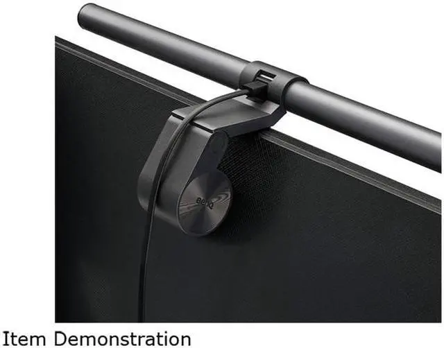 Alt view image 6 of 9 - BenQ ScreenBar Plus, e-Reading LED Task Lamp, Auto Dimming, Clip Works with most Monitors, Zero Reflection Glare off the Screen