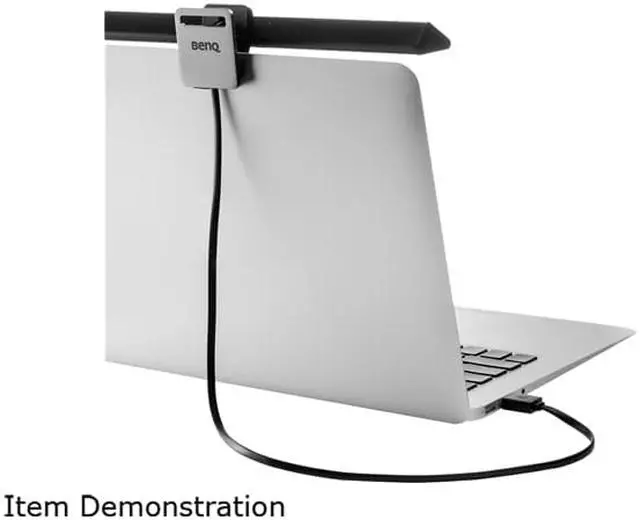 Alt view image 7 of 7 - BenQ ScreenBar Lite, e-Reading LED Task Lamp, Auto Dimming, Ambient Light Sensor, Specially Designed Clip for Laptops, No Glare Workspace Illumination, USN Powered