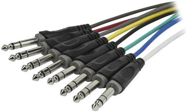 Alt view image 3 of 4 - Monoprice 8-Channel 1/4 Inch TRS Male to 1/4 Inch TRS Male Snake 26AWG Cable C/d - 3 Feet With 8 Balanced Mono / Unbalanced Stereo Lines