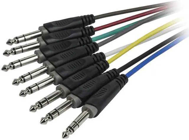 Alt view image 4 of 4 - Monoprice 8-Channel 1/4 Inch TRS Male to 1/4 Inch TRS Male Snake 26AWG Cable C/d - 3 Feet With 8 Balanced Mono / Unbalanced Stereo Lines