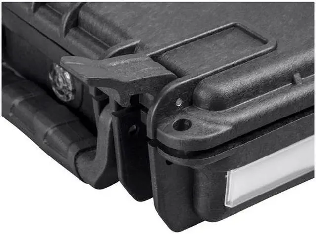 Alt view image 5 of 6 - Monoprice Weatherproof Hard Case - 7 x 6 x 2 in With Customizable Foam, Shockproof, Customizable Name Plate