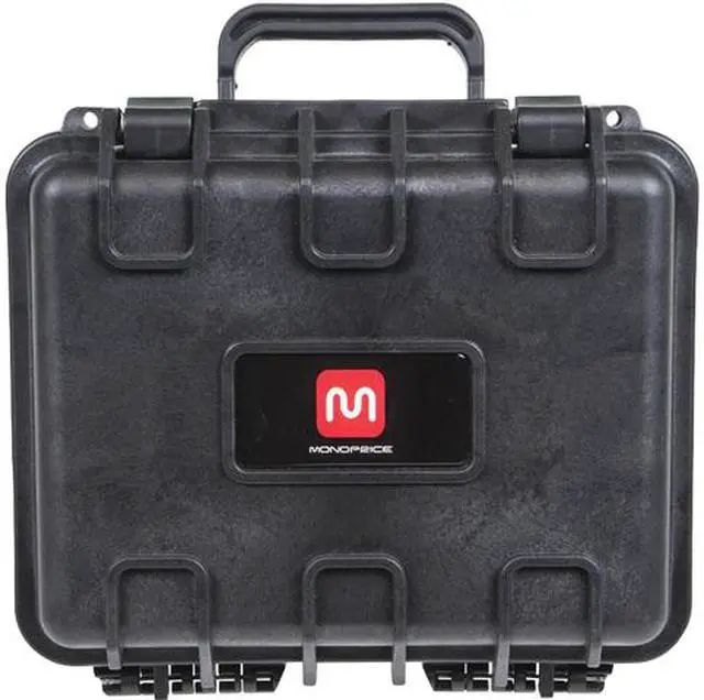 Main image of Monoprice Weatherproof Hard Case with Customizable Foam, 10" x 9" x 7"
