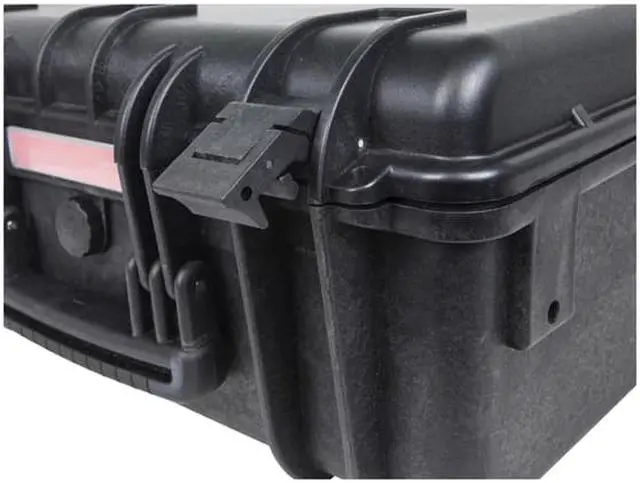 Alt view image 7 of 7 - Monoprice 18.86" x 16.34" x 8.54" Weatherproof Polypropylene Case With Customizable Foam Black 110622