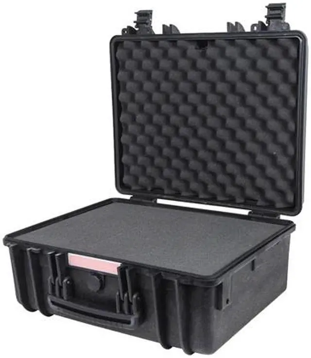 Alt view image 3 of 7 - Monoprice 18.86" x 16.34" x 8.54" Weatherproof Polypropylene Case With Customizable Foam Black 110622