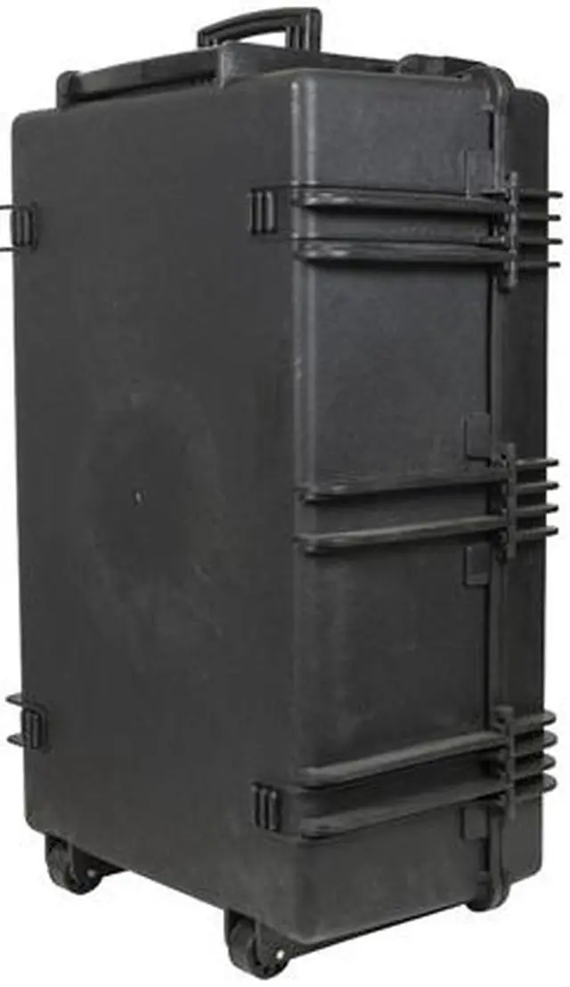 Alt view image 4 of 6 - Monoprice Weatherproof Hard Case - 33in x 22in x 13in With Wheels and Customizable Foam, IP67, Shockproof, Customizable Name Plate