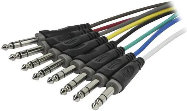 Alt view image 4 of 4 - Monoprice 8-Channel 1/4 Inch TRS Male to 1/4 Inch TRS Male Snake 26AWG Cable C/d - 20 Feet With 8 Balanced Mono / Unbalanced Stereo Lines