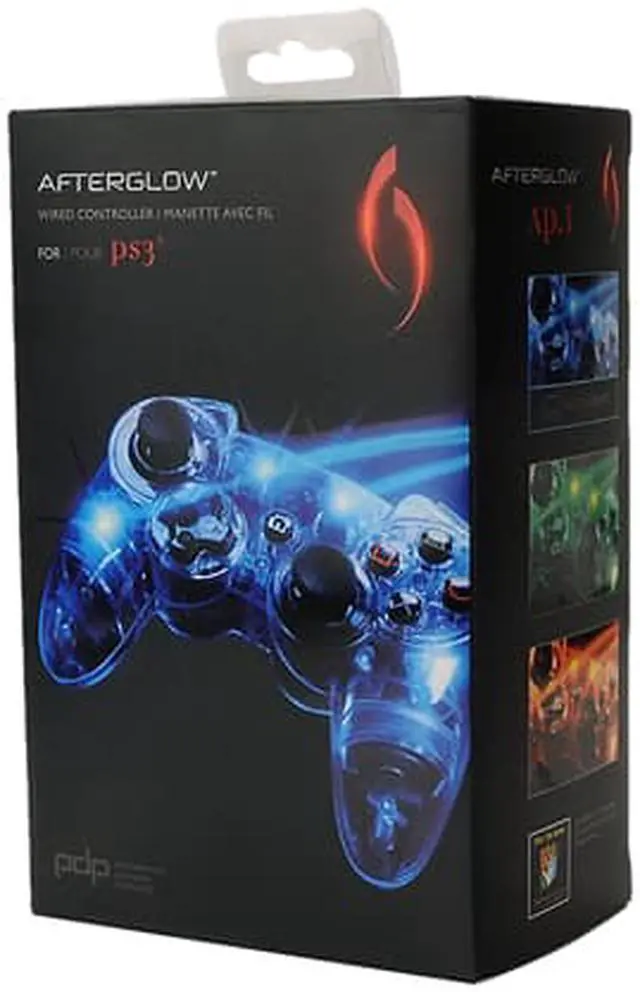 Alt view image 7 of 7 - PS3 Afterglow Pro Controller Playstation 3 After Glow in the Dark Control Pad (Asst. Color)