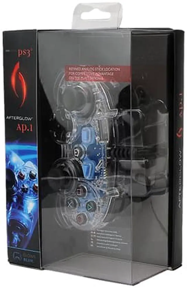 Alt view image 6 of 7 - PS3 Afterglow Pro Controller Playstation 3 After Glow in the Dark Control Pad (Asst. Color)