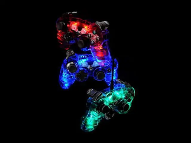 Alt view image 5 of 7 - PS3 Afterglow Pro Controller Playstation 3 After Glow in the Dark Control Pad (Asst. Color)