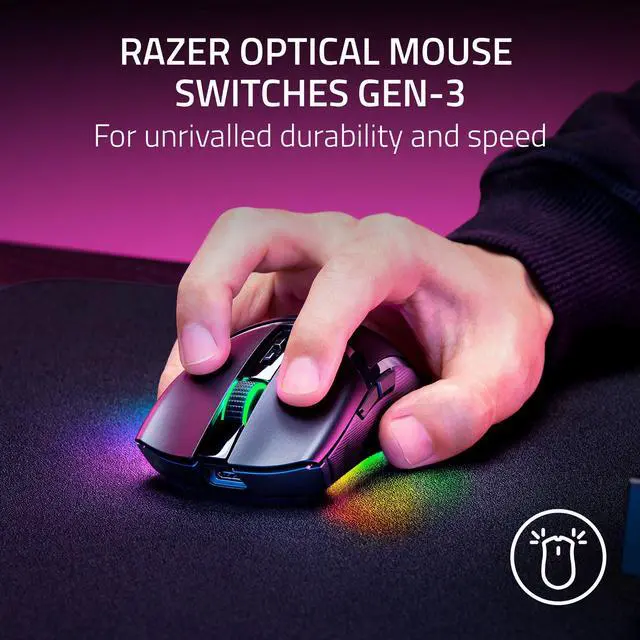 Alt view image 11 of 14 - Razer Cobra Pro Customizable Wireless Gaming Mouse with Razer Chroma™ RGB