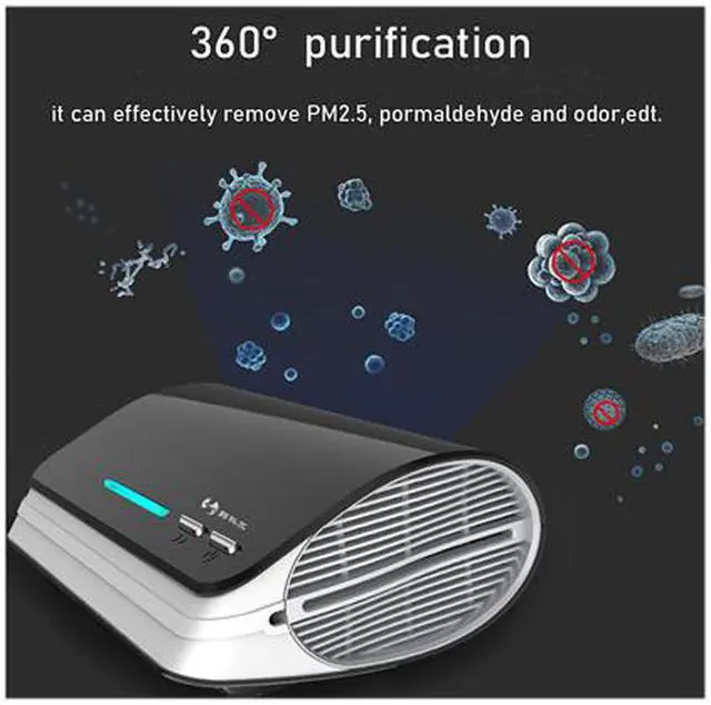 Alt view image 5 of 6 - Smart Air Purifier, Car Home Ozone Purifier UVC Ultraviolet Lamp Sterilization PM2.5