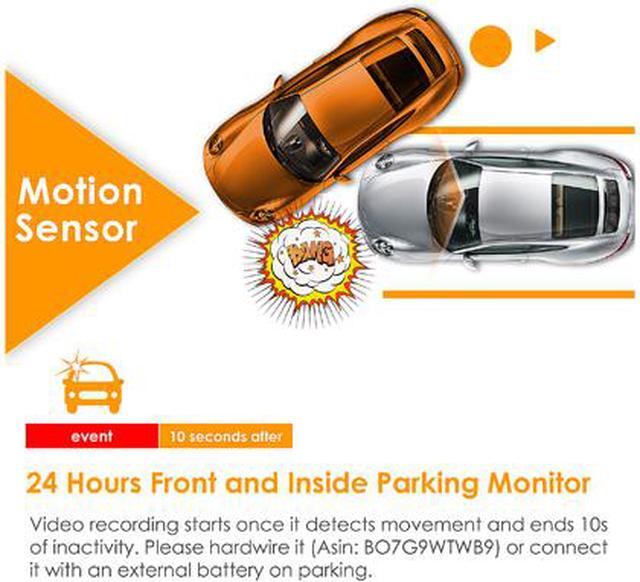 Alt view image 4 of 7 - Vantrue N2 Pro-G Uber Dual Dash Cam Infrared Night Vision, Dual Channel 1080P Front and Inside Dash Cam, 2.5K Single Front Car Accident Dash Camera, 24hr Motion Sensor Parking Mode Upgrade