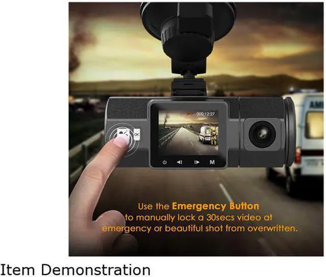 Alt view image 4 of 7 - (New) Vantrue N2 Uber Dual Dash Cam-1080P Inside and Outside Dash Camera for Cars 1.5" Near 360° Wide Angle Lyft Dashboard Cam w/ Parking Mode, Motion Detection, Front Camera Night Vision