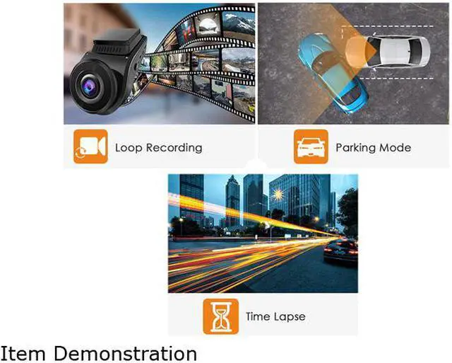 Alt view image 5 of 7 - Vantrue S1 4k Dash Cam, Dual 1080P Front and Rear Dash Camera with GPS, Support 256GB Max, Near 360° Wide Angle, Capacitor, Sony Night Vision, 24 Hours Parking Mode, Motion Sensor, Loop Recording