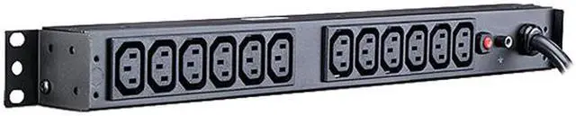 Alt view image 3 of 4 - CyberPower Systems USA PDU20BHVT12R CyberPower Basic PDU20BHVT12R 12-Outlets PDU - 12 x IEC 60320 C13 - 1U Rack-mountable, Zero U Vertical Rackmount