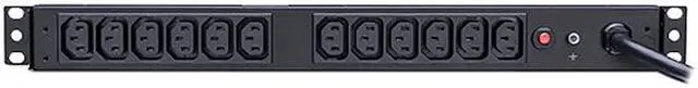 Alt view image 4 of 4 - CyberPower Systems USA PDU20BHVT12R CyberPower Basic PDU20BHVT12R 12-Outlets PDU - 12 x IEC 60320 C13 - 1U Rack-mountable, Zero U Vertical Rackmount