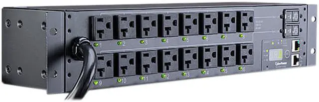 Main image of CyberPower Switched PDU RM 2U PDU30SWT16FNET 30A 16-Outlet