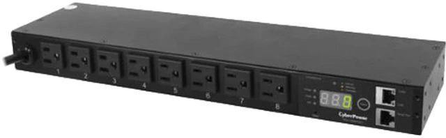 Main image of CyberPower Monitored PDU RM 1U PDU15M8FNET 15A 8-Outlet