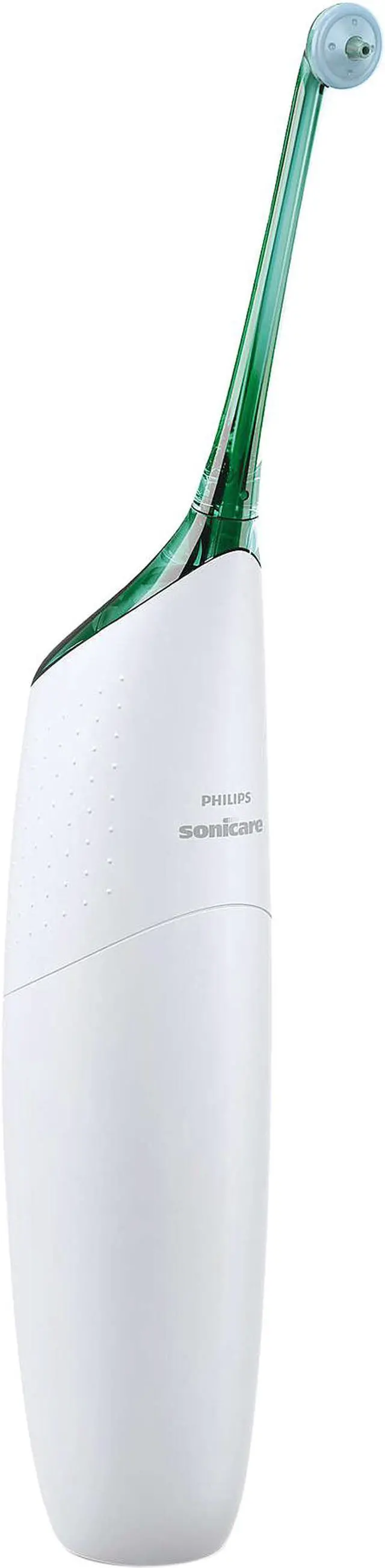 Main image of Sonicare AirFloss Interdental Rechargeable Electric Flosser, White with Green Accents HX8211/03