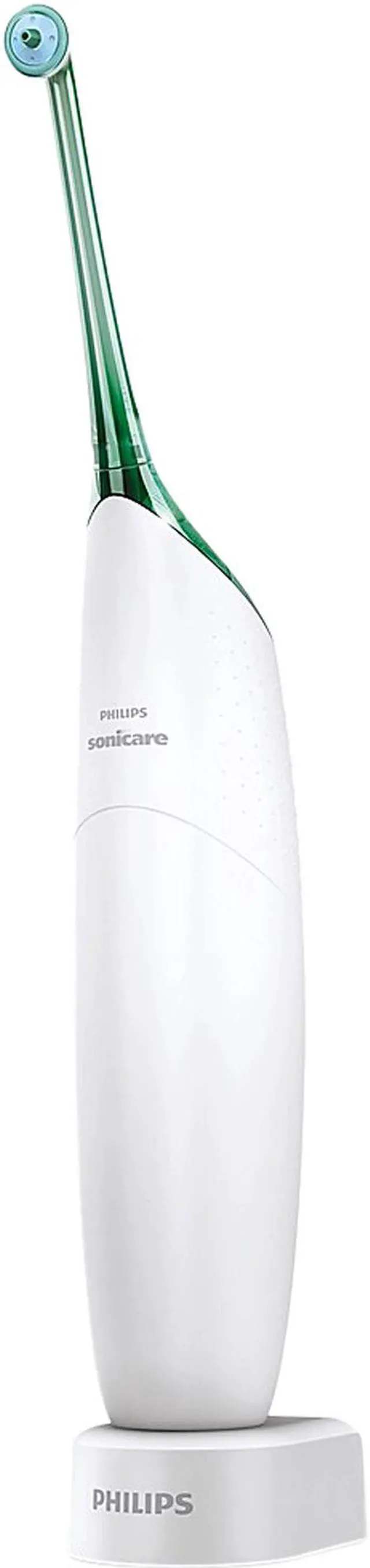 Alt view image 3 of 4 - Sonicare AirFloss Interdental Rechargeable Electric Flosser, White with Green Accents HX8211/03
