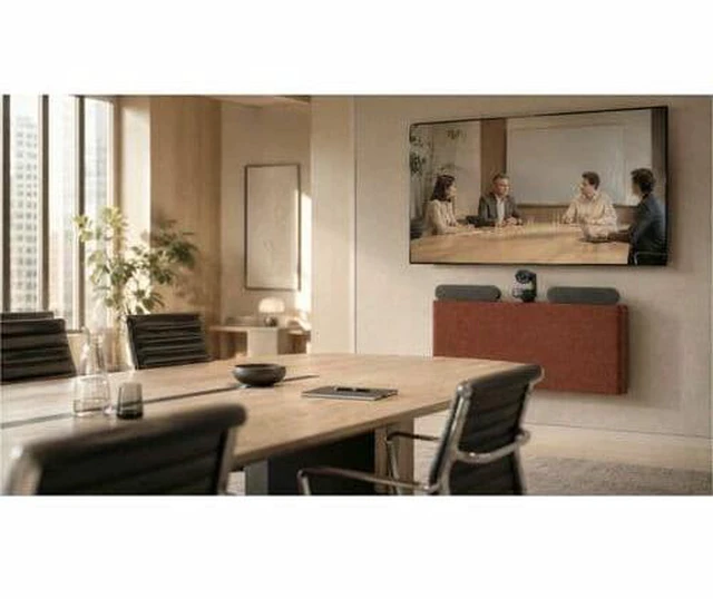 Alt view image 2 of 2 - Heckler Design Wall Mount for Video Conferencing System, PTZ Camera, Video Conferencing Camera, Rack - Off White - Height Adjustable - Powder Coated Aluminum, Polyester Fabric - H735-BG-OW