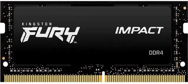 Main image of Kingston FURY Impact 16GB (1 x 16GB) 260-pin SO-DIMM DDR4 3200 MHz CL20 Black Memory (KF432S20IB/16)