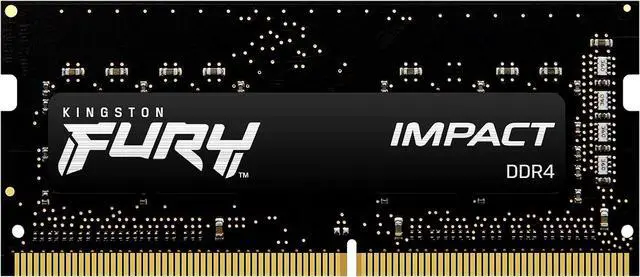 Main image of Kingston FURY Impact 32GB (1 x 32GB) 260-pin SO-DIMM DDR4 3200 MHz CL20 Black Memory (KF432S20IB/32)