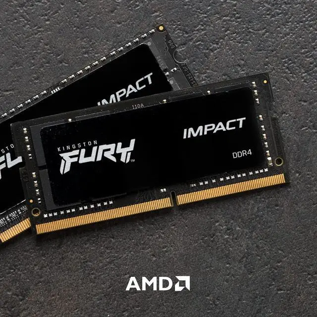 Alt view image 3 of 3 - Kingston FURY Impact 32GB (1 x 32GB) 260-pin SO-DIMM DDR4 3200 MHz CL20 Black Memory (KF432S20IB/32)