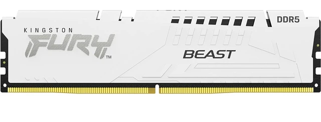 Alt view image 2 of 2 - Kingston 32GB 5200MHz DDR5 CL40 DIMM (Kit of 2) FURY Beast White XMP
